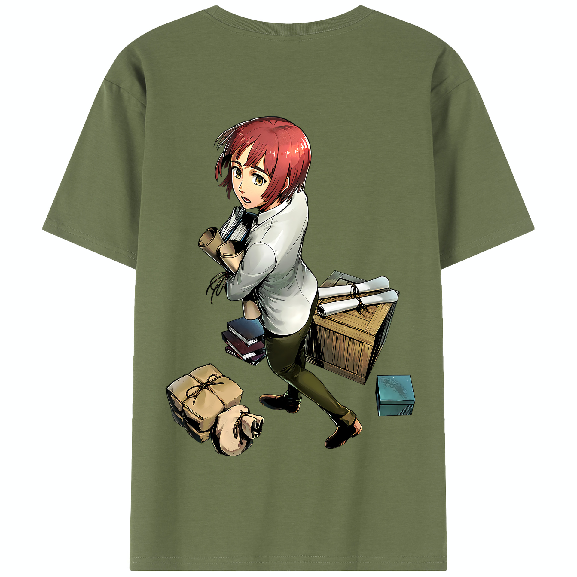 （画像用） 進撃の巨人 Attack on Titan 綿100％半袖Tシャツ（背面プリント）